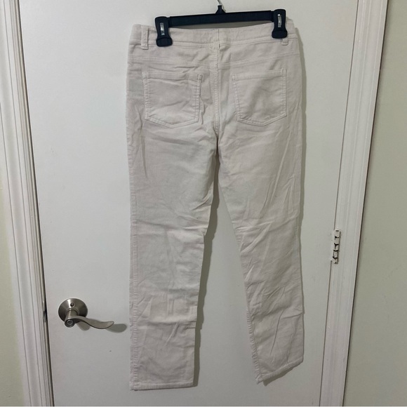 Arizona Jean Girls Ivory Cream Corduroy Pants Uniform Pants Size 12 1/2 Plus - Picture 3 of 3